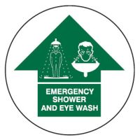 Safety Floor Markers - Emergency Shower And Eye Wash