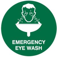 Safety Floor Markers - Emergency Eye Wash