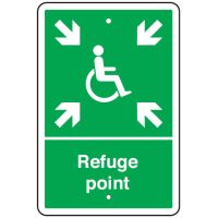 Exit And Assembly Signs - Refuge Point