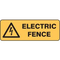 Garden & Lawn Signs - Electric Fence W/Picto