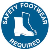 Safety Floor Marker - Safety Footwear Required