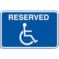 Disabled Signs - Reserved W/Picto