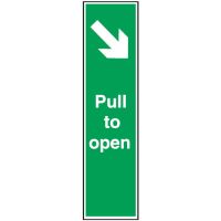 Door Exit/Directional Signs - Pull To Open