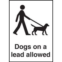 General Information Signs - Dogs On A Lead Allowed