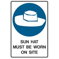 Sun Hat Must Be Worn On Site