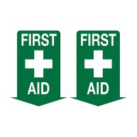3D First Aid Projecting Sign - First Aid (with Picto) - 250x175mm POLY