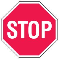 Regulatory Sign - R1-1A Red Stop Sign, Class 1, Aluminium, 600 x 600mm