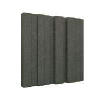 SANA 3D Acoustic Wall Tile Style 100 - Pack Of 9, Ash