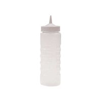 Plastic Squeeze Bottles for Sauce And Dressing, 710ml, Clear
