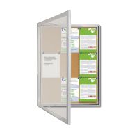 Visionchart Weather Resistant Enclosed Cork Notice Board 590 x 760mm