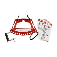 Brady Safety Padlock & Tag Carrier - Red