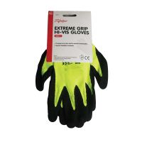 Trafalgar Extreme Grip Hi-Vis Glove Size 7, 6 pairs per pack