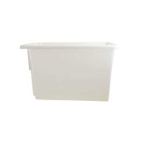 Stack & Nest Plastic Crate Tub 68L Frosted White