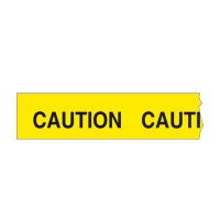 Mini Barricade Tape - Caution, 75mm (W) x 60m (L), Yellow